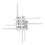 140 LEDs Ceiling Light Modern Silver 52cm 25W Bright White 13