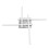 140 LEDs Ceiling Light Modern Silver 52cm 25W Bright White 14