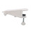 Portable Table Tennis Net Set, Adjustable Clamp, White, 610g 11