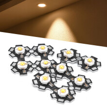 10 x LED Chips 3V Ultra Bright Warm Light 3000K 1W for DIY Lighting Projects