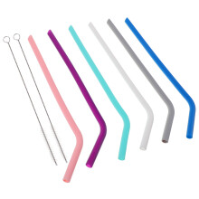 Canudos portáteis reutilizáveis para viagens e cruzeiros, cores sortidas, pacote com 3 unidades -