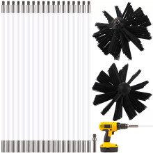 Chimney Sweep Rods Nylon 18 Pcs