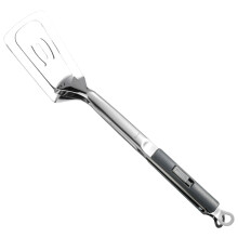 Morsetto per griglia in acciaio inox 304 da 13,4", spatola a doppia faccia con clip per alimenti per barbecue, campeggio, picnic - pulsante a