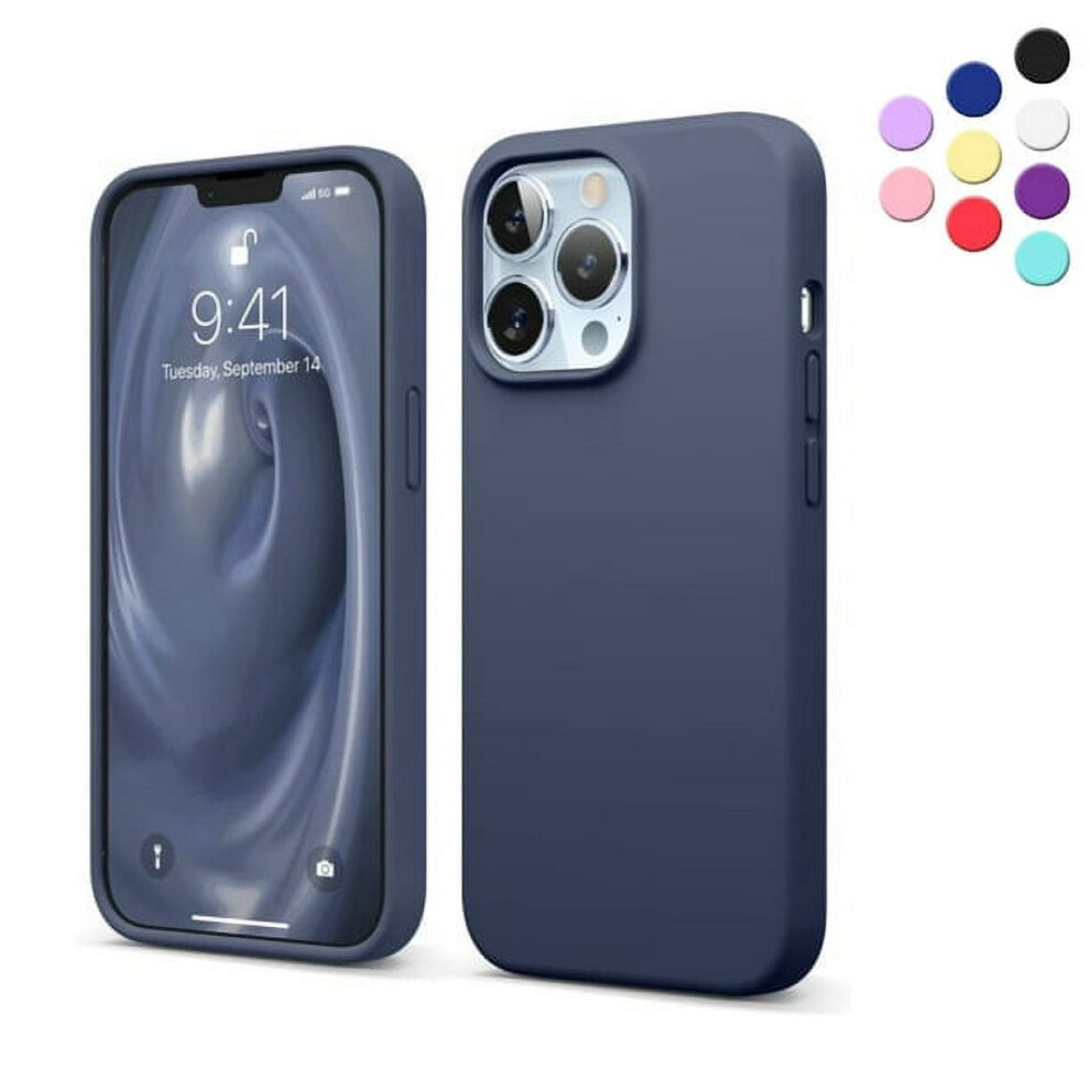 Liquid Silicone Case For Iphone 13 Pro Max Â Shockproof, Dustproof, Anti-Scratch (Navy) Blue 9448483580120