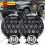 Κιτ προβολέων LED και φώτων ομίχλης Jeep JK JKU 7 ιντσών 4 τεμάχια 1