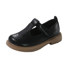 Toddler Little Girl Mary Jane Dress Shoes - Ballet Flats for Girl Party School Shoes Black 2-2.5 Years