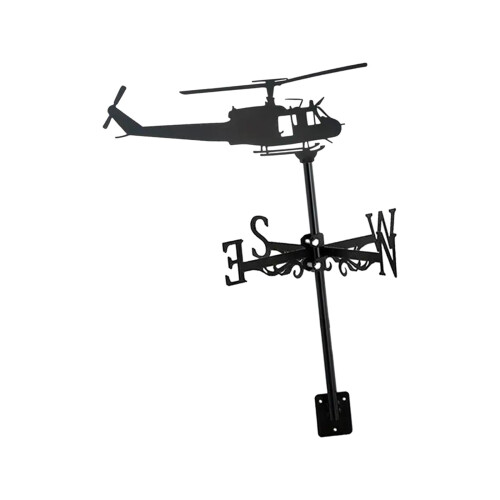 Helicopter Figurine Wind Vane Ornament Wind Direction Indicator Heavy Duty Wind