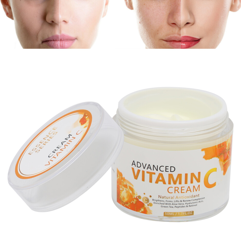 Cream Vitamin C Brightening Facial 50Ml Moisturizing & Hydrating Nourishing