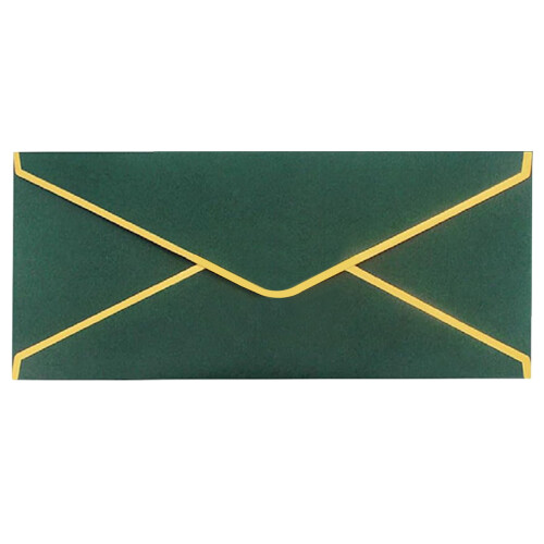 Premium Business Envelopes with Gold Border 10-Pack