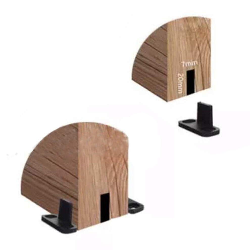 2Pcs Barn Door Floor Guide Adjustable Stay Roller For Bottom Of Sliding Door 9448483796361