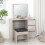 Seconique Malvern 3 Drawer Dressing Table Set Urban Snow 1
