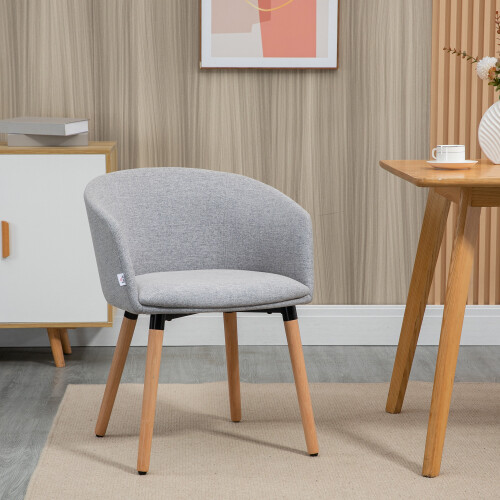 Homcom Sillón Individual Gris 57 x 56 x 72 cm 1