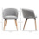 Homcom Sillón Individual Gris 57 x 56 x 72 cm 3