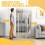 PawHut Barrera de Seguridad Blanco 104 x 3.5 x 150 cm 3