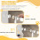 PawHut Barrera de Seguridad Blanco 104 x 3.5 x 150 cm 5