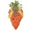 Artificial Carrot Wreath 20 inch for Easter Door Decor 2