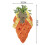 Artificial Carrot Wreath 20 inch for Easter Door Decor 3