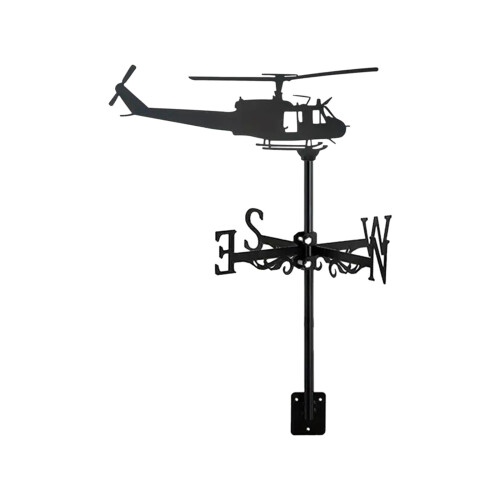 Helicopter Figurine Wind Vane Ornament Wind Direction Indicator Heavy Duty Wind 1