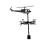 Helicopter Figurine Wind Vane Ornament Wind Direction Indicator Heavy Duty Wind 4