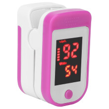 Finger-Pulsoxymeter Blutoxygen-Sättigungsmessgerät, Lila, 58x31x34mm