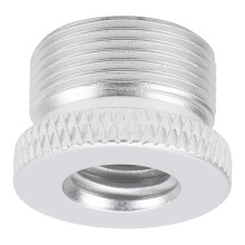 Aluminium 3/8" Innengewinde auf 5/8" Außengewinde Mikrofonständer-Schraubadapter Silber