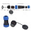 IP68 Waterproof Aviation Plug Socket 380V 25A 3-Pin, 28mm 5
