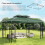 Outsunny Techo de Repuesto Verde 400 x 300 cm 3