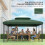 Outsunny Techo de Repuesto Verde 400 x 300 cm 6