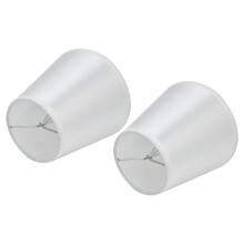 2PCS Modern Cloth Wall Lamp Shade Clip-On, E14, 9.2x14.2x13cm