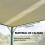 Outsunny Pérgola Beige 390 x 295 x 213 cm 5