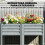 Outsunny Mesa de Cultivo Gris 120 x 55 x 80 cm 4