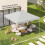 Outsunny Techo de Carpa Blanco 300 x 300 cm 2