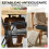 Outsunny Cojines para Silla Gris 46 x 42 x 7 cm 6