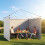 Outsunny Paredes Laterales Carpa Blanco 300 x 200 cm 2