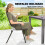 Outsunny Sillas de Jardín Marrón 55 x 63 x 93 cm 4