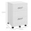 Homcom Cajonera de Escritorio Blanco 39.5 x 39 x 58.5 cm 2