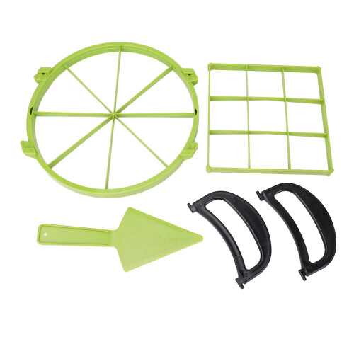 Cake Portion Divider Set Plastic for Round & Square Cakes, 577g 1