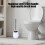 6Pcs Bathroom Accessories Set, PP+Stainless Steel, White 7