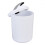 6Pcs Bathroom Accessories Set, PP+Stainless Steel, White 9