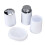 6Pcs Bathroom Accessories Set, PP+Stainless Steel, White 12