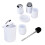 6Pcs Bathroom Accessories Set, PP+Stainless Steel, White 13