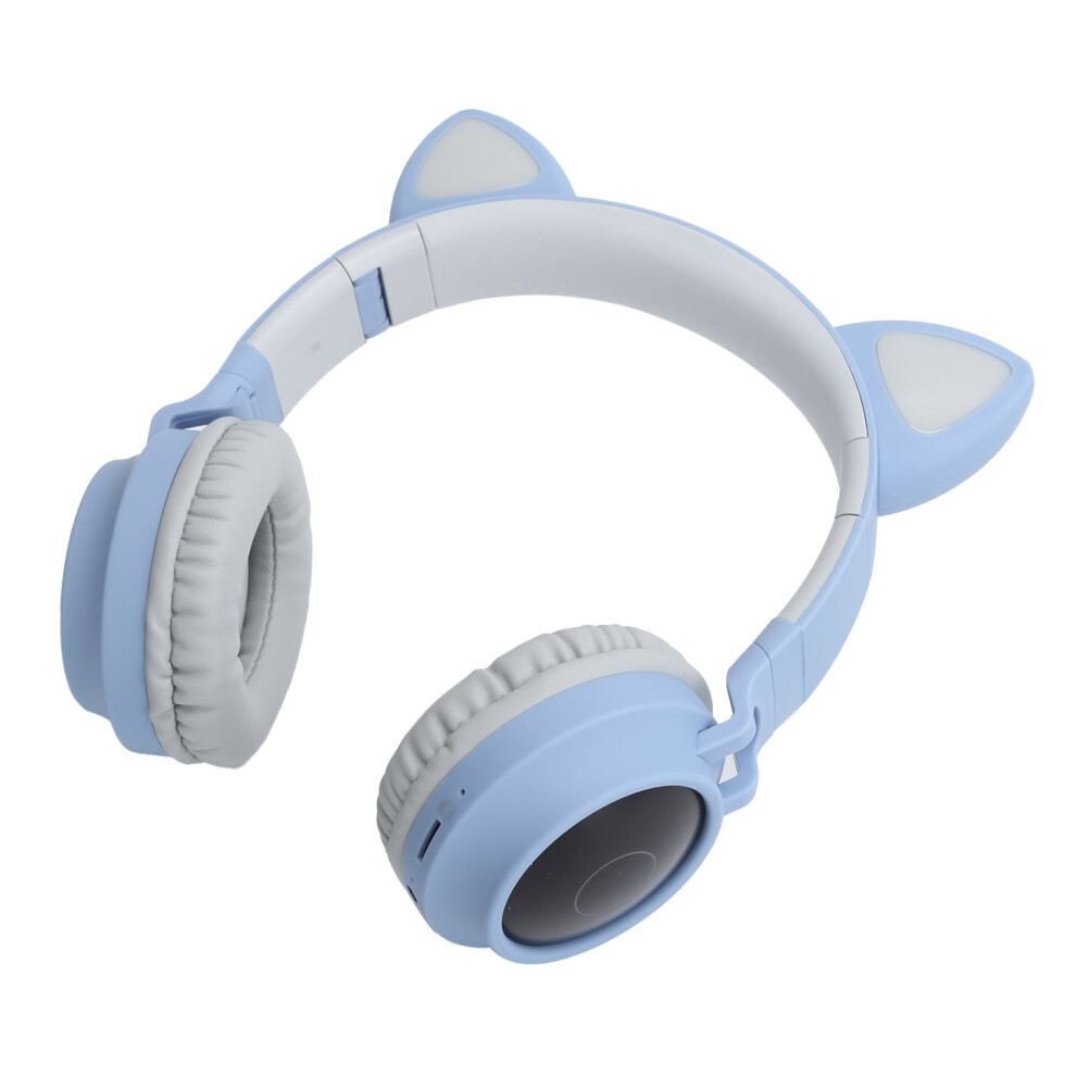 Cat Ear Headphone 3D Led Wireless Bluetooth 5.0 Light/Gray/Blue 4951391518406