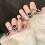 (M) Flash Cat Eye Press-On Nails, Reusable & Long Lasting 8