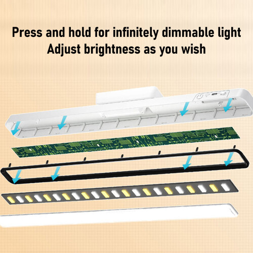 Adjustable Color Temperature Under Cabinet Light with Touch Control, 2000mAh Battery 2