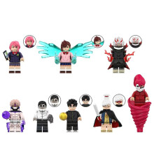 8pcs Bold Party Takakura Ken Shiratori Ai Luo Ling Se Tao Mini Figures Building Blocks Toys Gift Fit Lego