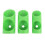 3PCS Foam Pipe Cutter Tool Set | ABS Insulation Cutting Guides (Green) 3