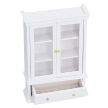 12 Dollhouse Furniture Miniature Wooden Bookcase Cabinet Shelf for Kids Play