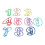 100 Number Paper Clips Fun Colourful 1