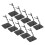 10 Pcs Black 6 Inch Figure Stand High Stability Model Display Holders 2