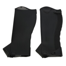 Super Fiber PU Leather Half Chap Horse Riding Body Protector for Adults L